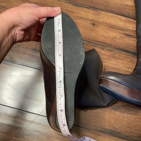 Stewart weitzman brown wedge faux fur boots - Picture 12 of 12